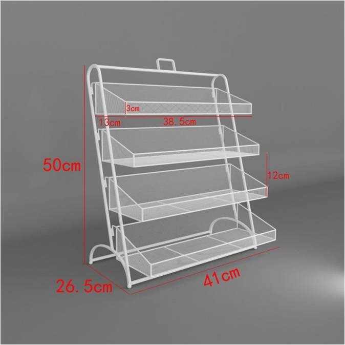 Steel Metal 4 Tier Desk-top cashier/check-out counter display rack,41 ...